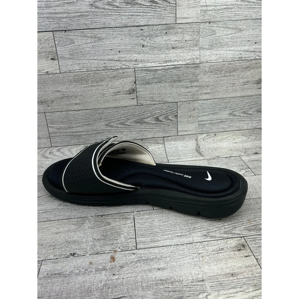 Nike Ultra Comfort 3 Women‎ Slide Sandals Black White AR4343-011 Size 8